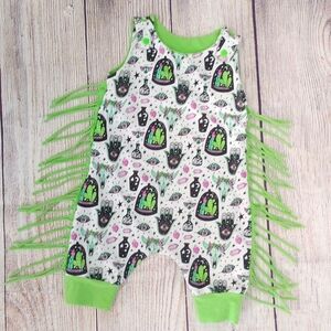 Custom Made ADJUSTABLE Grow-With-Me Infant/Toddler Romper 6m-4+y Magic Crystals